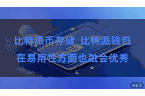 比特派币存储  比特派钱包在易用性方面也融会优秀